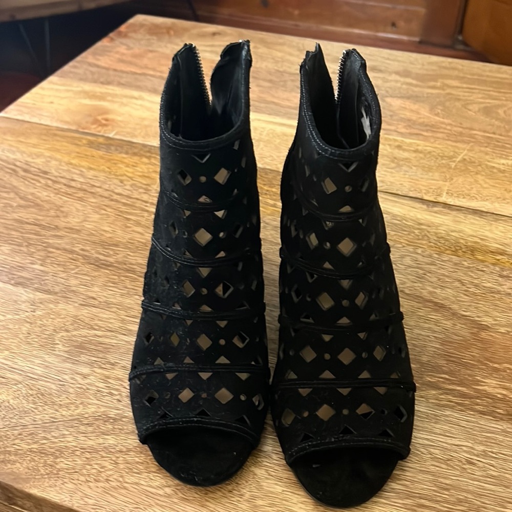 Michael Michael Kors black suede booties